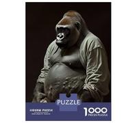 1000-piece Puzzle for Adults Gorilla Fat Jigsaw for Adults Anti-Stress Toys Difficult Challenge Unique Birthday And Xmas Gifts 38x26cm/1000pcs
