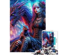 1000-piece Puzzle for Adults Gothic Dragon Keeper Puzzles for Teenagers Staycation Kill Time Help The Brain Exercise Unique Birthday And Gifts (Size 38x52cm)