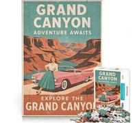 1000 Piece Puzzle For Adults Grand Canyon Adventure Awaits, Brain Teaser Game, Interesting Stress Reduction, Every Piece Is Unique 38x52cm