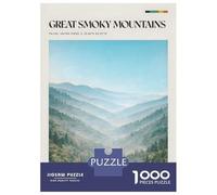 1000-piece Puzzle for Adults Great Smoky Mountains Landscape Puzzles for Adults Family Games Presents for Women Unique Birthday And Xmas Gifts 38x26cm/1000pcs