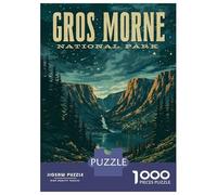 1000 Piece Puzzle for Adults, Gros Morne National Park Vintage Artwork, Creative Leisure Activity, Seasonal Gift Choice, Durable Puzzle Pieces, 70x50cm/1000pcs