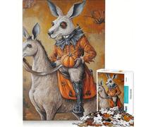 1000 Piece Puzzle For Adults Halloween Kangaroo, Toy Wall Decor, Hand Speed Race, Suitable for Desktop Decoration 50X75CM