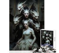 1000-piece Puzzle for Adults Haunted Mansion Puzzles for Teenagers Staycation Kill Time Help The Brain Exercise Unique Birthday And Gifts (38x52cm)