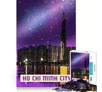 1000-piece Puzzle for Adults Ho Chi Minh City Fine Joint Fun Smart Challenge Fun Quiet Game Time Birthday Hobby Gift (50x75cm)