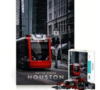 1000-piece Puzzle for Adults Houston US Premium Cut Fun Brain Boosting Play Chill Game Play Christmas Calm Gift (50x75cm)