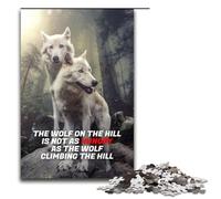 1000 Piece Puzzle For Adults Hungry Wolf On The Hill Game Puzzles for Is Ideal As A Gift for The Whole Family 1000 PCS