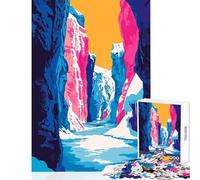 1000-piece Puzzle for Adults Ice Cave Iceland Minimalist Art Jigsaw Puzzles for Adults But Fun And Humorous Help The Brain Exercise Gifts for Friends And Family (50x75cm)