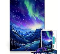 1000 Piece Puzzle For Adults Ice Mountain Pixel Art Neat Edge Decor Brain Activity Fun Easy Time Fun Birthday Mind Gift (38x26cm)