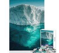 1000-piece Puzzle for Adults Iceberg in Blue Waters Puzzles for Teenagers Staycation Kill Time Help The Brain Exercise Unique Birthday And Gifts (50x75cm)