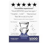 1000-piece Puzzle for Adults INCREDIBLE TOILET WHITE Jigsaw for Adults Anti-Stress Toys Difficult Challenge Unique Birthday And Xmas Gifts 38x26cm/1000pcs