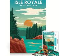 1000 Piece Puzzle For Adults Isle Royale National Park Neat Edge Decor Brain Activity Fun Easy Time Fun Birthday Mind Gift (38x52cm)