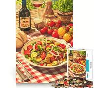 1000-piece Puzzle for Adults Italian Picnic Still Life Fine Joint Fun Smart Challenge Fun Quiet Game Time Birthday Hobby Gift (38x52cm)