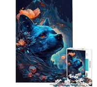 1000 Piece Puzzle For Adults Jack Russell Terrier Dog Fun Activities at Home Home Art Decor Relaxing Games Suitable for Ages 14 And Up (50x75cm)