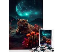 1000-piece Puzzle for Adults Jaguar on Mars Enjoyable Group Leisure Activity Special Festive Holiday Surprise Gifts (38X52cm)
