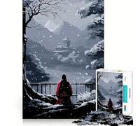 1000 Piece Puzzle For Adults Japan Meditation Pixel Art Neat Edge Decor Brain Activity Fun Easy Time Fun Birthday Mind Gift (38x26cm)