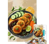 1000-piece Puzzle for Adults Japanese Fried Fish Cakes Fun at Home Activities, Family Activities Anti-Stress Toys for 14+ Puzzle Game Offered (50x75cm)
