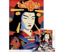 1000-piece Puzzle for Adults Japanese Geisha Maiko Toy Wall Decor Great Gift for Games Practical Game Wishlist with Santa Claus Size 38x52cm