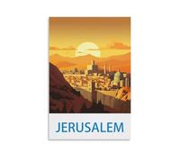 1000 Piece Puzzle for Adults Jerusalem Home Decor Birthday Party Gift Toy for Men Women Elders Seniors, 52 * 38cm