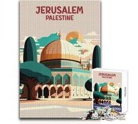 1000 Piece Puzzle For Adults Jerusalem Palestine Design Enjoy Gentle Leisure Relaxation Stable Fit Accurate Cutting Toy Size 50x75cm