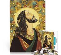 1000 Piece Puzzle For Adults Jesus Christ Portrait Game Toys 50x75cm for is ideal as a gift for the whole family for and 14 Years old