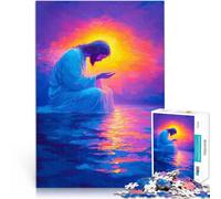 1000 Piece Puzzle For Adults Jesus Praying at Sunset Pädagogisches Spielzeug zum Stressabbau Wichtelgeschenke38x26cm