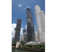 1000 piece Puzzle for Adults Jigsaw Puzzles CHICAGO SEARS TOWER GLOSSY POSTER PICTURE PHOTO willis skyscraper building A006 Challenging Puzzles for Friends Family