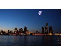 1000 piece Puzzle for Adults Jigsaw Puzzles DETROIT SKYLINE GLOSSY POSTER PICTURE BANNER tigers red wings lions city A015 Challenging Puzzles for Friends Family 38x52CM