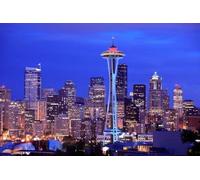 1000 piece Puzzle for Adults Jigsaw Puzzles SEATTLE WASHINGTON SKYLINE GLOSSY POSTER PICTURE PHOTO PRINT space needle A053 Challenging Puzzles for Friends Family