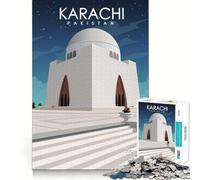 1000-piece Puzzle for Adults Karachi Pakistan Premium Cut Fun Brain Boosting Play Chill Game Play Christmas Calm Gift (50x75cm)