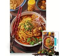 1000 Piece Puzzle For Adults Khao Soi Northern Thai Noodle Dish Neat Edge Decor Brain Activity Fun Easy Time Fun Birthday Mind Gift (38x52cm)