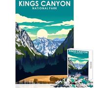 1000-piece Puzzle for Adults Kings Canyon National Park Enjoyable Group Leisure Activity Special Festive Holiday Surprise Gifts (38X26cm)
