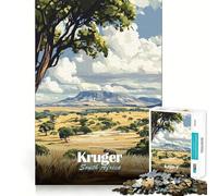 1000 Piece Puzzle For Adults Kruger National Park, South Africa Smooth Joint Fun Logic Puzzle Play Casual Game Time Xmas Scene Art (38x52cm)