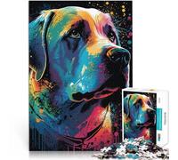 1000 Piece Puzzle For Adults Labrador Retriever Style 4 Herausforderndes Spiel Geschenke für Freunde und Familie52x38cm