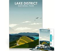 1000 Piece Puzzle For Adults Lake District Nat Park Neat Edge Decor Brain Activity Fun Easy Time Fun Birthday Mind Gift (50x75cm)