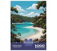 1000 Piece Puzzle for Adults, Lake McKenzie, Australia Travel Artwork, Challenging Brain Teaser, for Puzzle Lovers, Premium Puzzle Pieces, 52x38cm/1000pcs