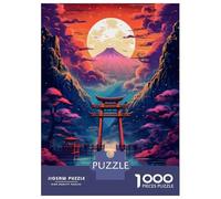1000-piece Puzzle for Adults Landscape Torii Gate Sunse Puzzles for Adults Family Games Presents for Women Unique Birthday And Xmas Gifts 38x26cm/1000pcs