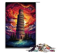 1000 Piece Puzzle For Adults Leaning Tower of Pisa Italy Game Puzzles for Is Ideal As A Gift for The Whole Family 1000PCS(75x50cm)