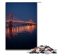 1000 Piece Puzzle For Adults Lights on The Bridge Game Puzzles for Is Ideal As A Gift for The Whole Family 1000 PCS(75x50cm)