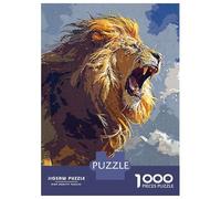 1000-piece Puzzle for Adults Lions Roar Jigsaws for Adults Family Games Precision Cutting Unique Birthday And Xmas Gifts 70x50cm/1000pcs