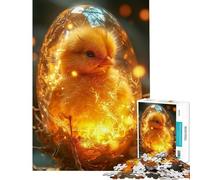 1000-piece Puzzle for Adults Little Chick Egg Rebirth Fun at Home Activities, Family Activities Anti-Stress Toys for 14+ Puzzle Game Offered (38x52cm)