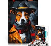 1000 Piece Puzzle For Adults Little Gentleman Dog Made of wood,Suitable for ages 14 and up Assembling the model deal as gifts for the whole family 。size:50x75cm/14.96x20.47inch