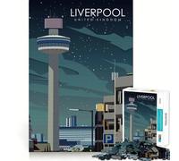 1000 Piece Puzzle For Adults Liverpool Travel Poster Neat Edge Decor Brain Activity Fun Easy Time Fun Birthday Mind Gift (38x26cm)