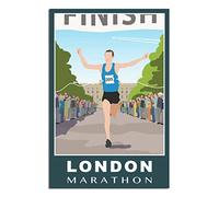 1000 Piece Puzzle for Adults，London Marathon Male Runner Puzzles for Adults Teens Kids 1000 Pieces Impossible Puzzles Games Gift Toys Home Decoration 38x26cm