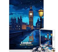 1000-piece Puzzle for Adults London Night View Jigsaw Puzzles for Adults But Fun And Humorous Help The Brain Exercise Gifts for Friends And Family (50x75cm)