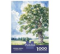 1000-piece Puzzle for Adults Lone Summer Oak Puzzles for Adults Toy Wall Decor Home Decoration Unique Birthday And Xmas Gifts 52x38cm/1000pcs