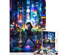 1000-piece Puzzle for Adults Lost in Thought Educational Game Enhance Memory Home Decoration Toys with Fully Interlocking Randomly Shaped Pieces (26X38cm)