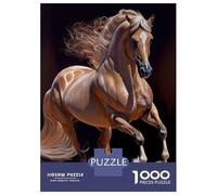 1000 Piece Puzzle for Adults, Lusitano Horse Artwork, Creative Leisure Activity, Winter Indoor Entertainment, Pieces, 38x26cm/1000pcs