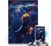 1000-piece puzzle for adults Magic Elephant Made of cardboard，for age 14 years and over Educational game for families Gifts Ideas。size：38x52cm/14.96x20.47inch