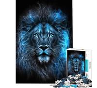 1000-piece Puzzle for Adults Magic Frost Lion Jigsaw Puzzle 1000 Educational Toy Perfect Decoration Challenging Game And Family Play (50x75cm)