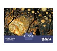 1000-piece Puzzle for Adults Magical Forest Adventure Jigsaw for Adults Anti-Stress Toys Difficult Challenge Unique Birthday And Xmas Gifts 52x38cm/1000pcs